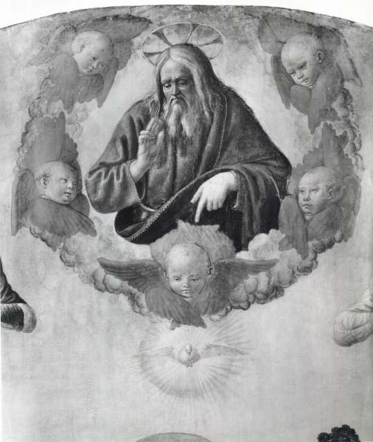 Anonimo — Rosselli Cosimo - sec. XV - Dio Padre e angeli — particolare